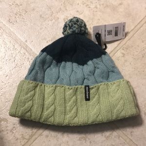 Patagonia beanie with pom. New with tags.